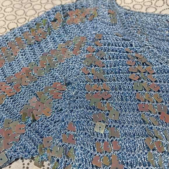 Baby blue crochet top - Picture 7 of 8